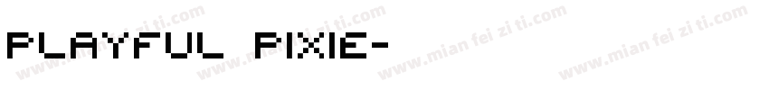 Playful pixie字体转换